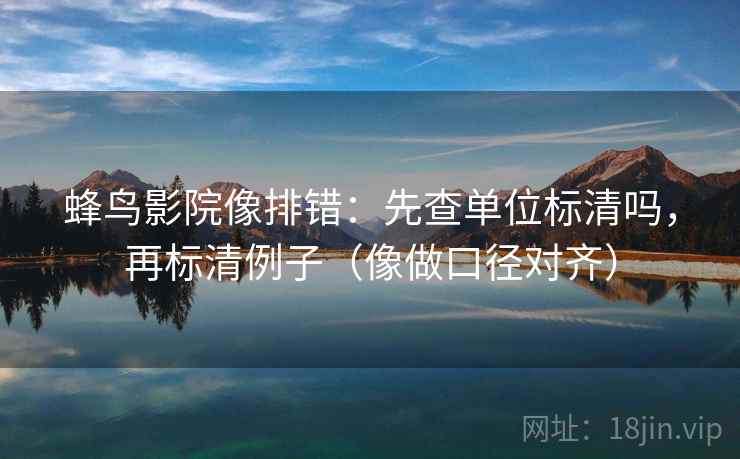 蜂鸟影院像排错:先查单位标清吗,再标清例子(像做口径对齐) 蜂鸟影院像排错:先查单位标清吗,再标清例子(像做口径对齐)